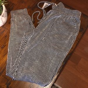 Striped Comfortable Joggers with Pockets